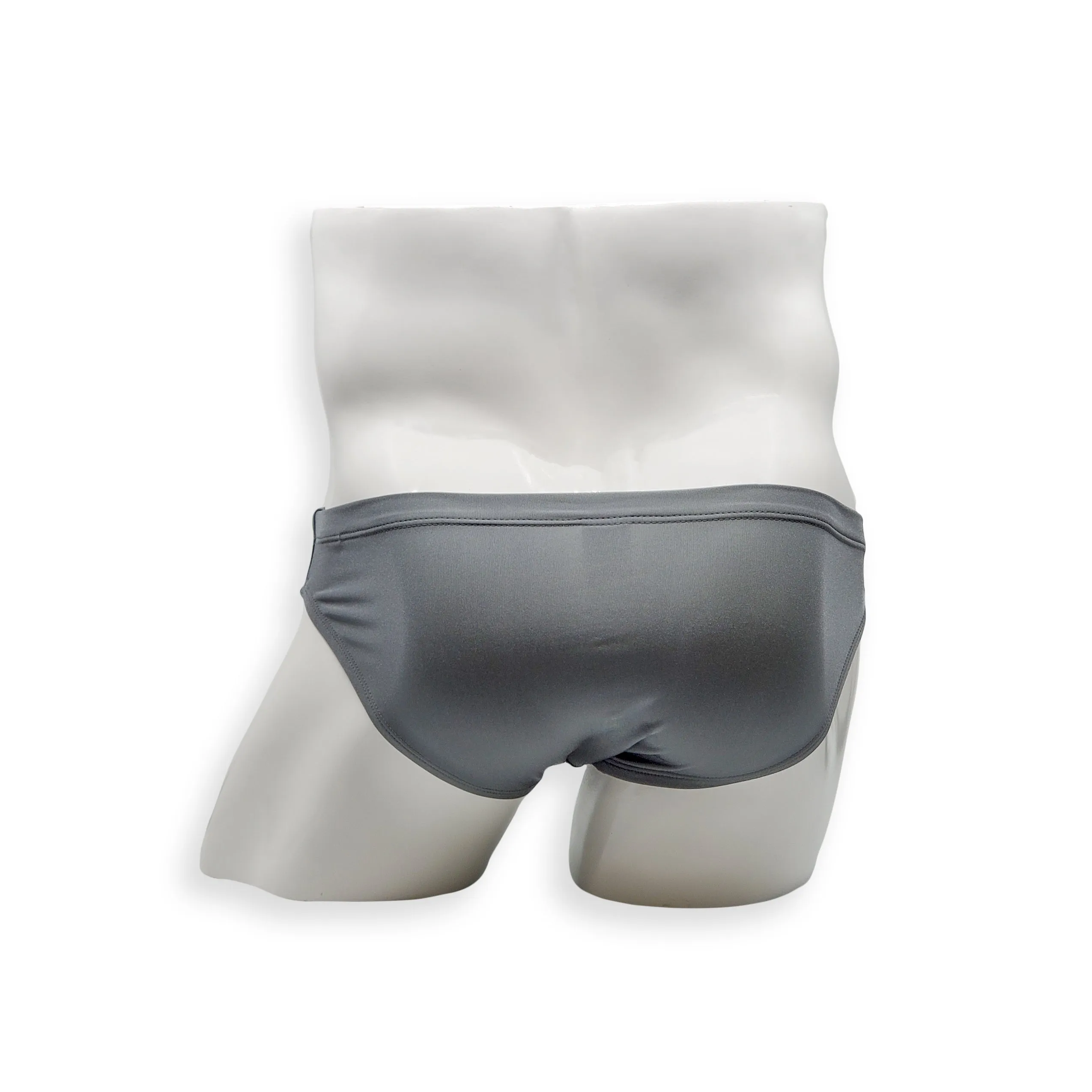 2 Inch Flat Front Swim Brief - Asphalt