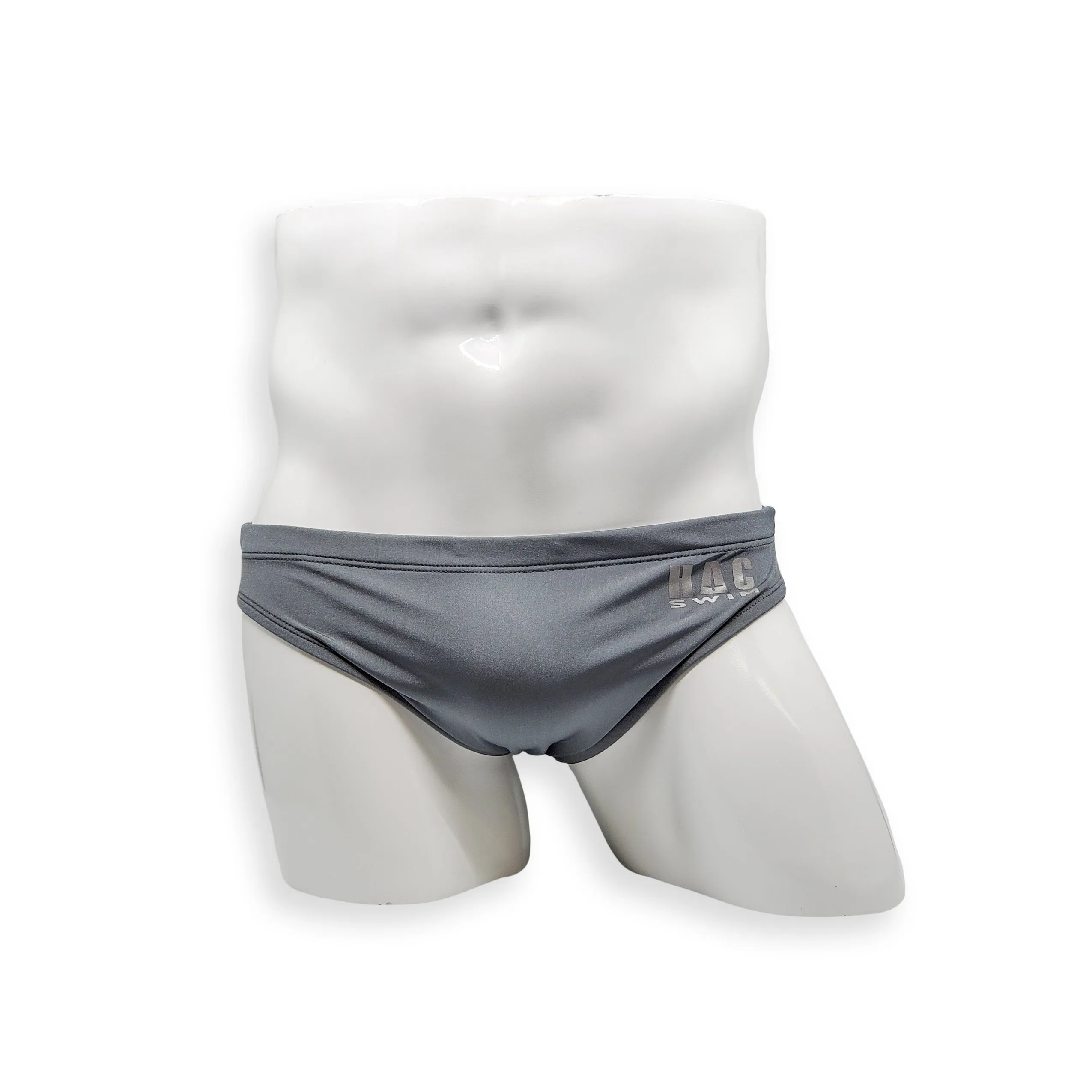 2 Inch Flat Front Swim Brief - Asphalt