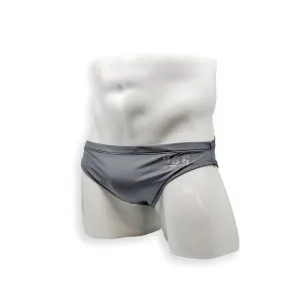 2 Inch Flat Front Swim Brief - Asphalt
