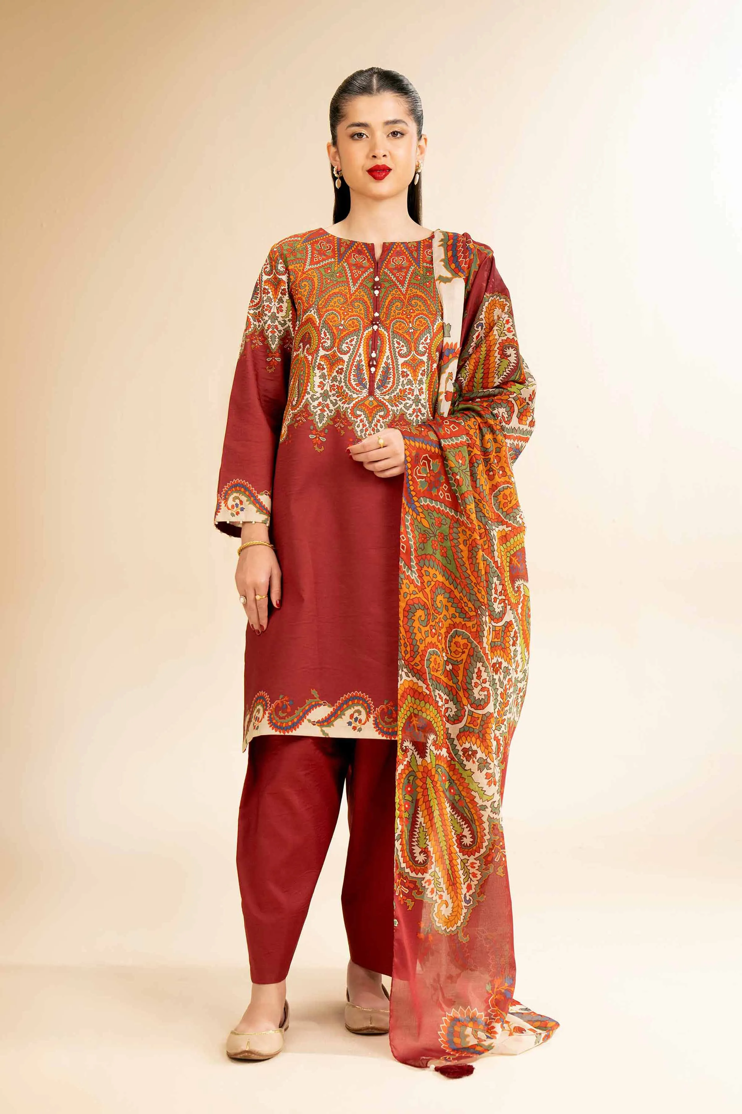 3 Piece - Digital Printed Suit - 42501204