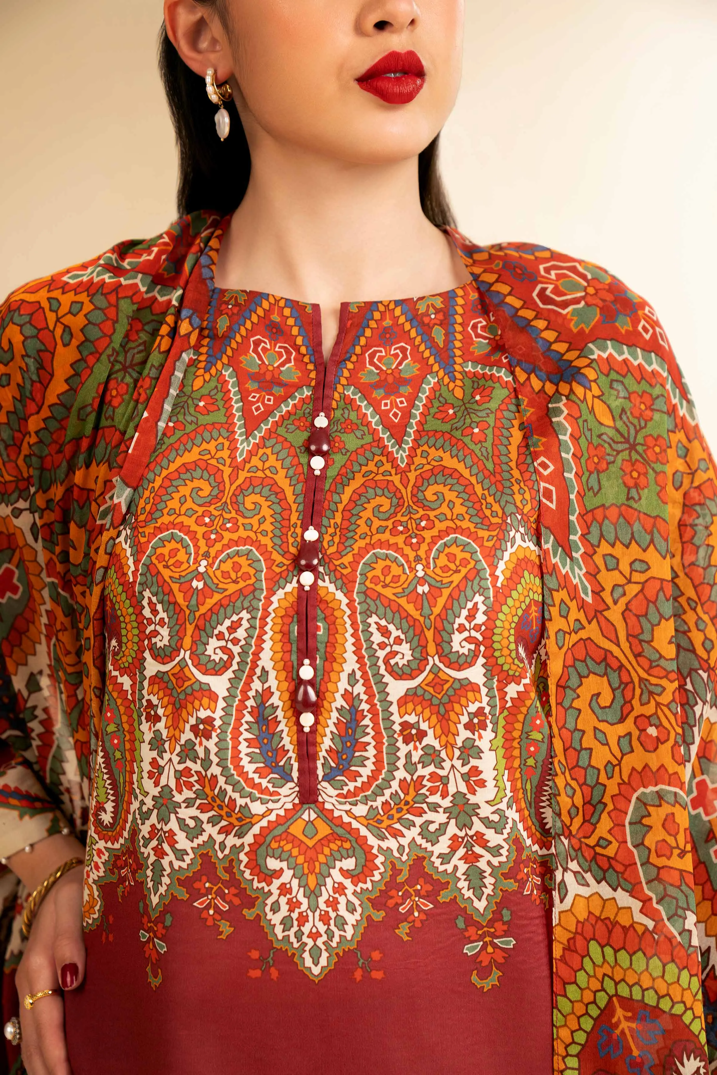 3 Piece - Digital Printed Suit - 42501204