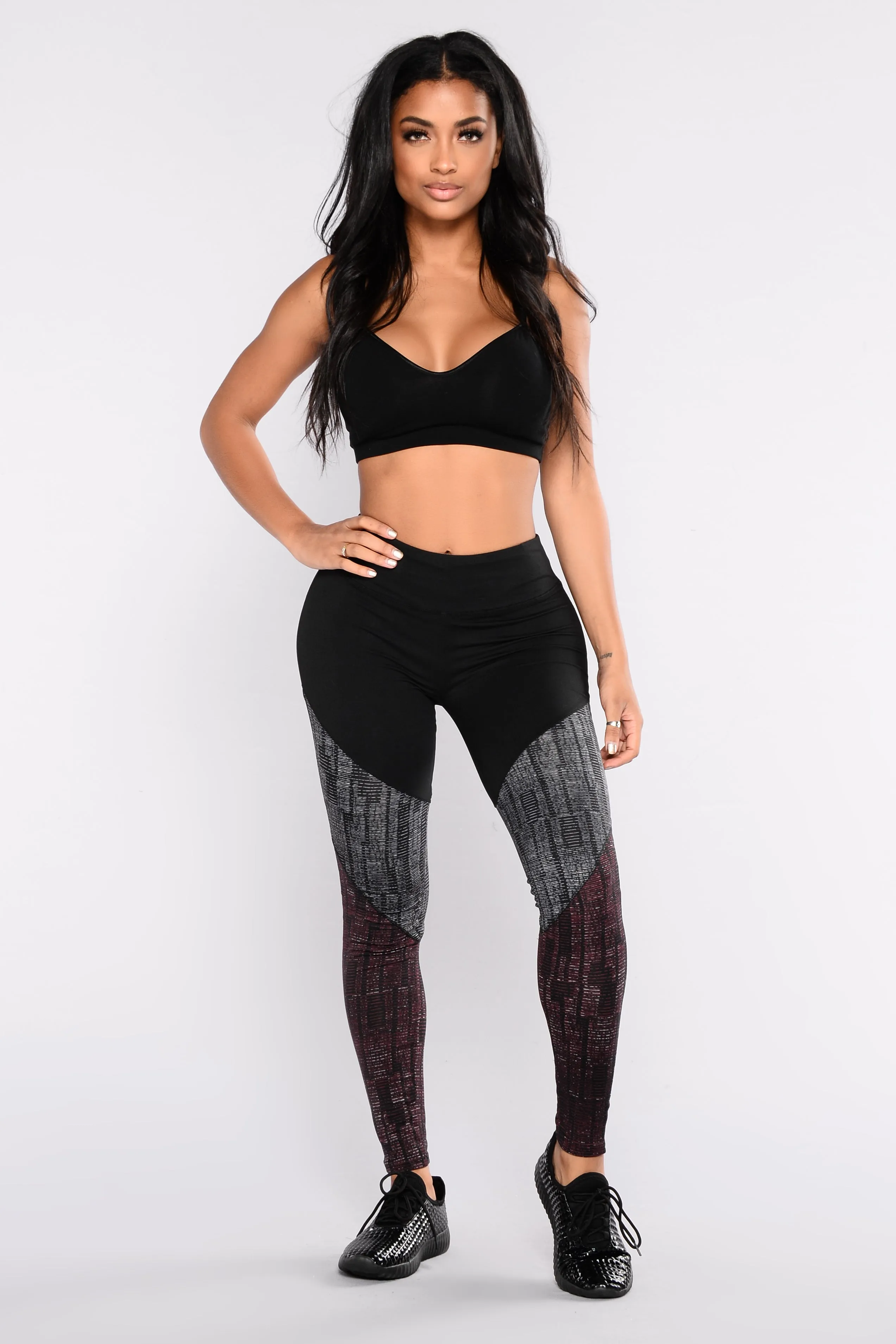 Allison Active Leggings - Black Multi