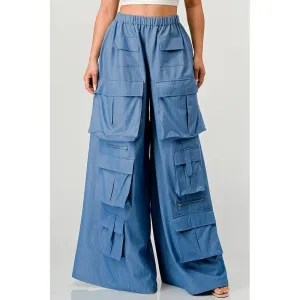ATHINA WIDE MULTI POCKET CARGO PANTS