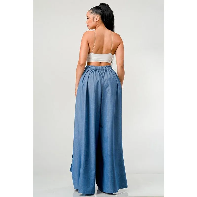 ATHINA WIDE MULTI POCKET CARGO PANTS