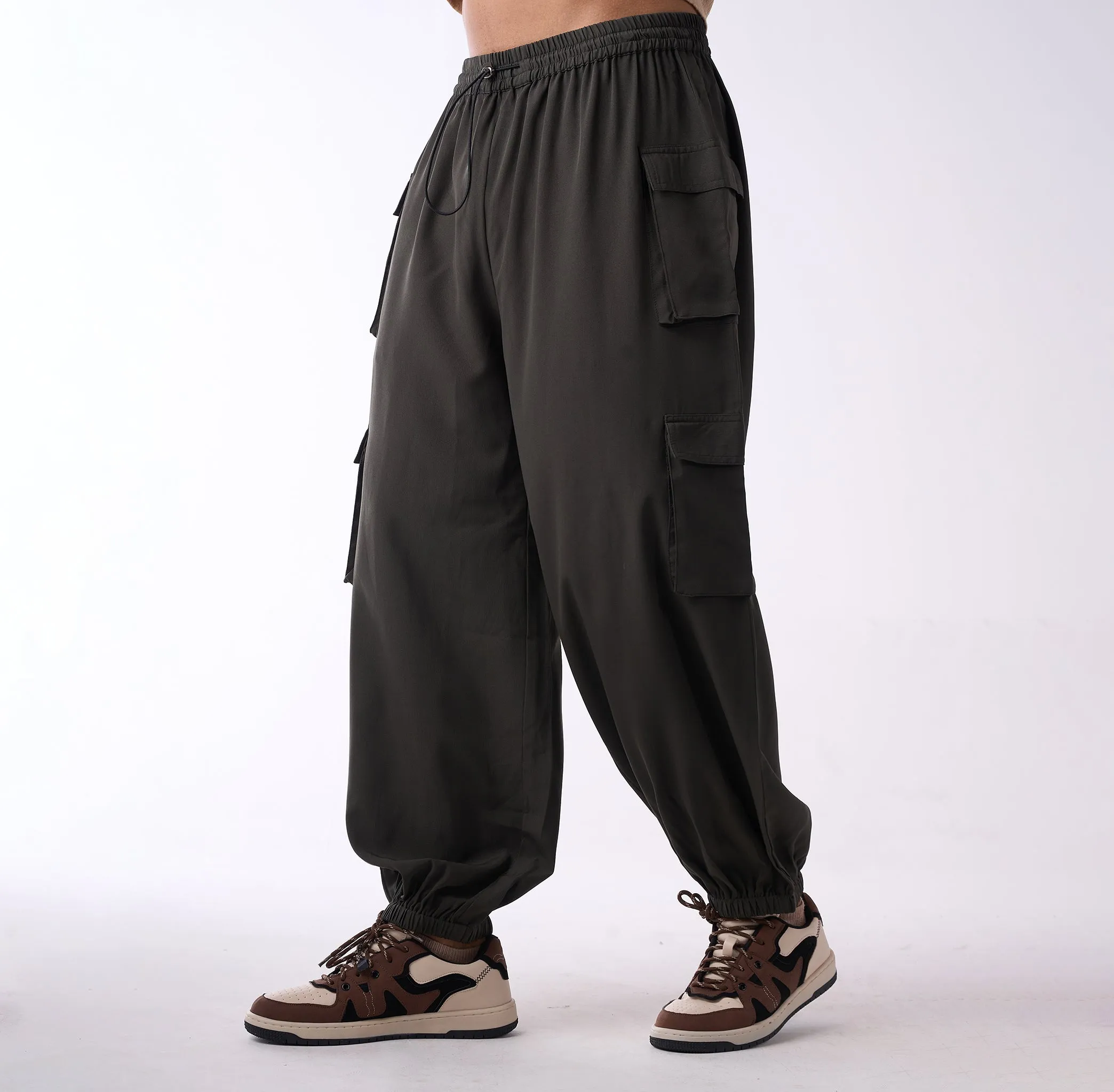 Baggy cargo air parachute pants
