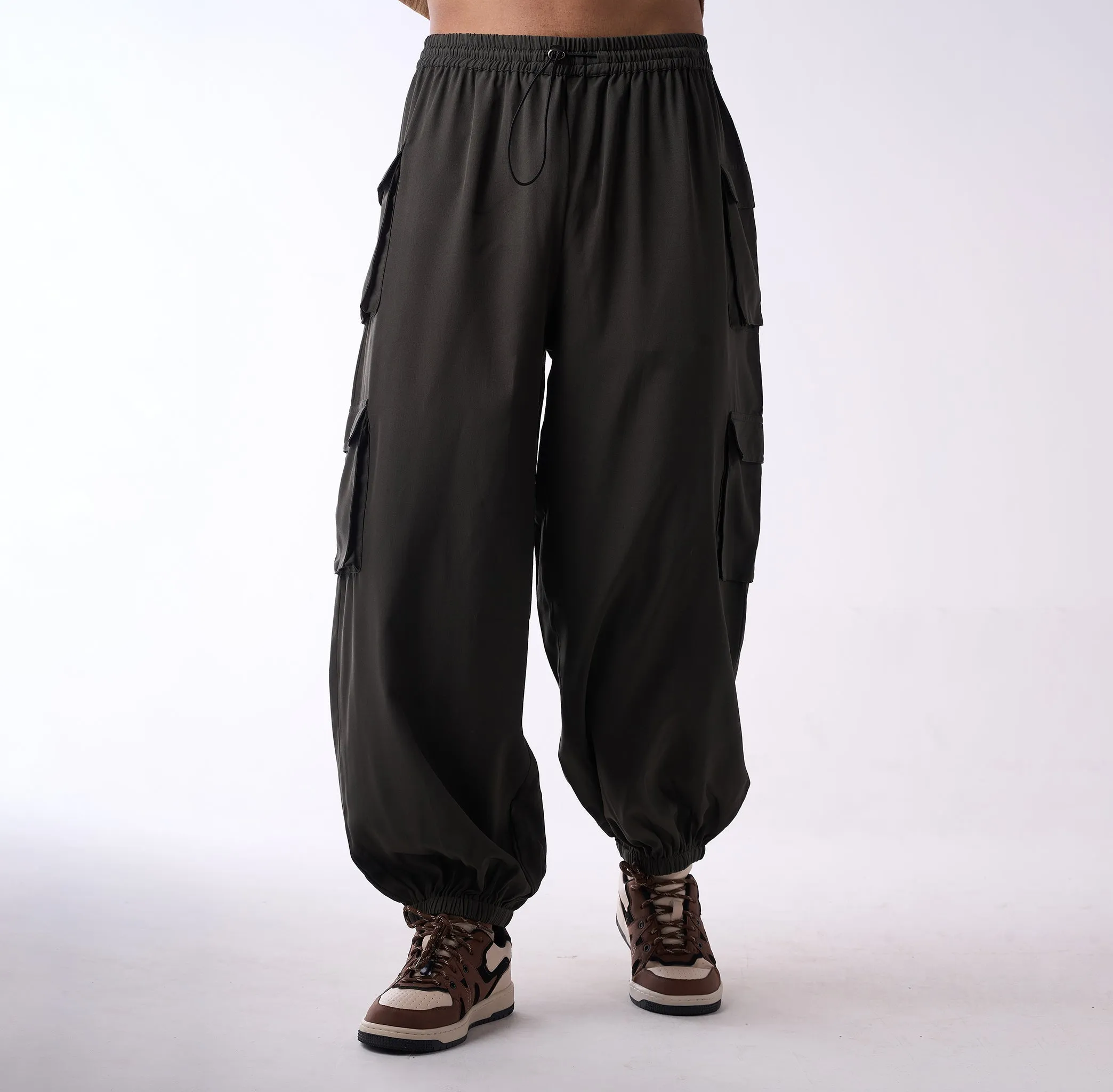 Baggy cargo air parachute pants