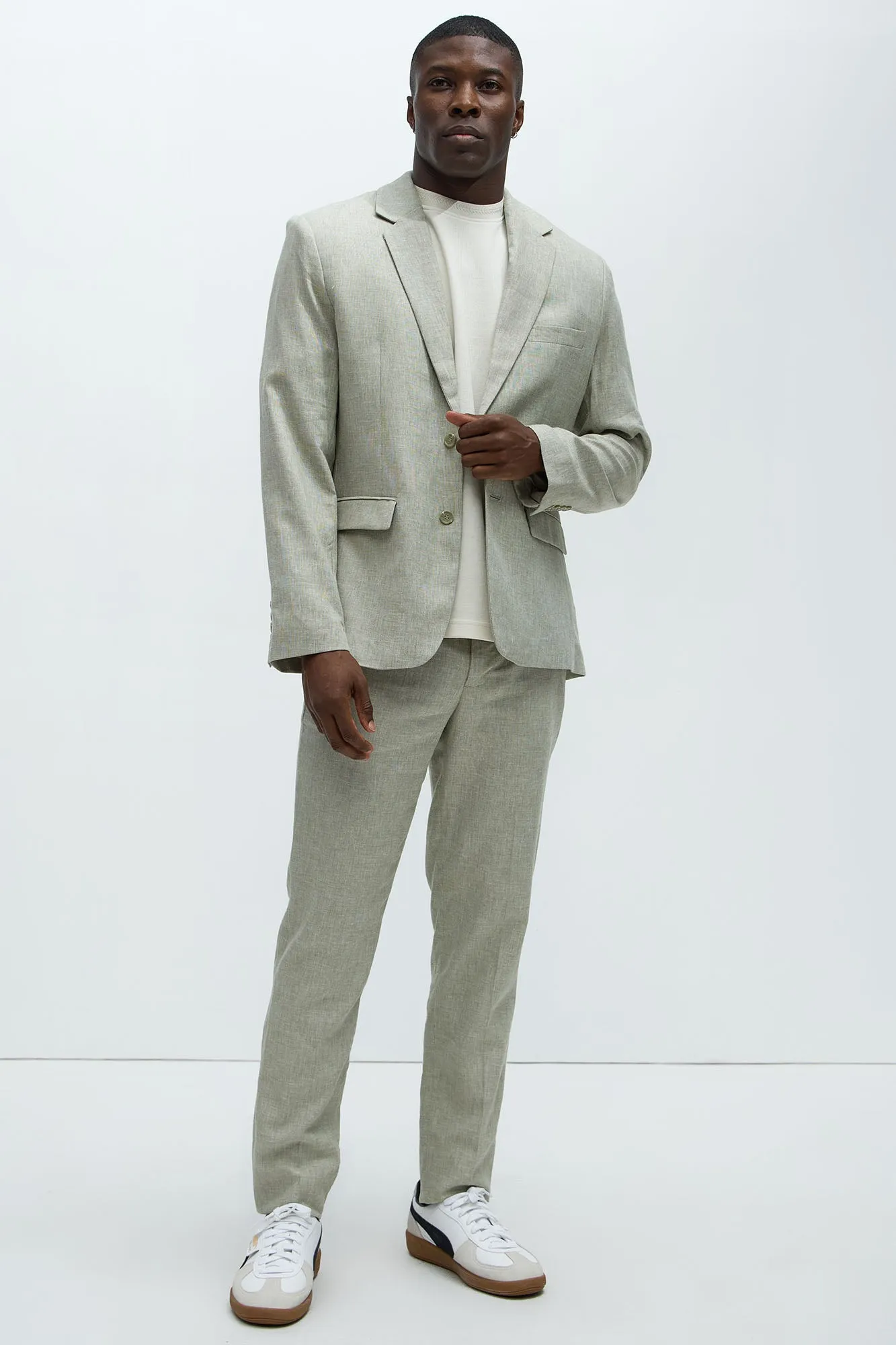 Bahamas Linen Suit Jacket - Green