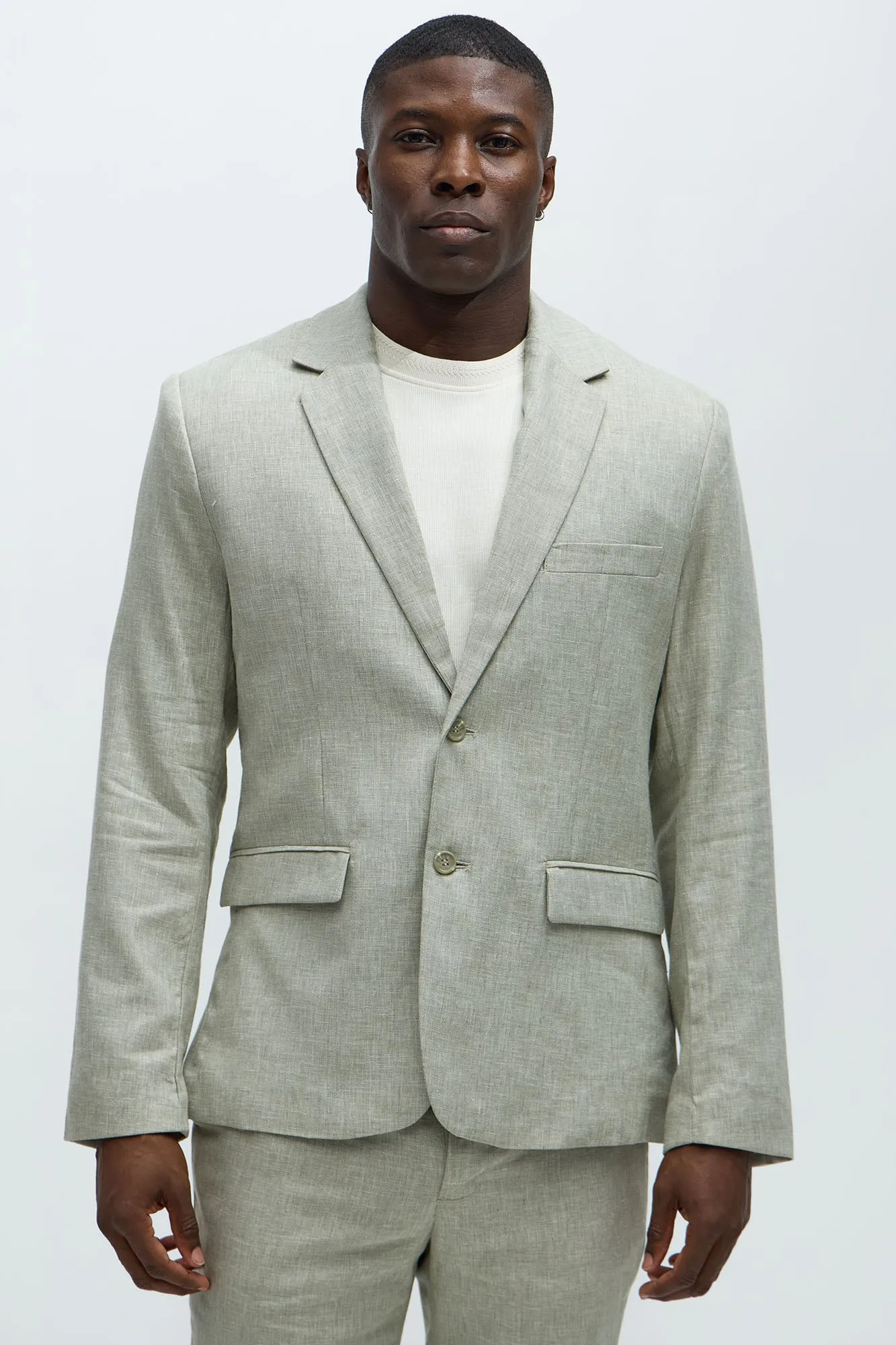 Bahamas Linen Suit Jacket - Green