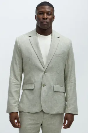 Bahamas Linen Suit Jacket - Green