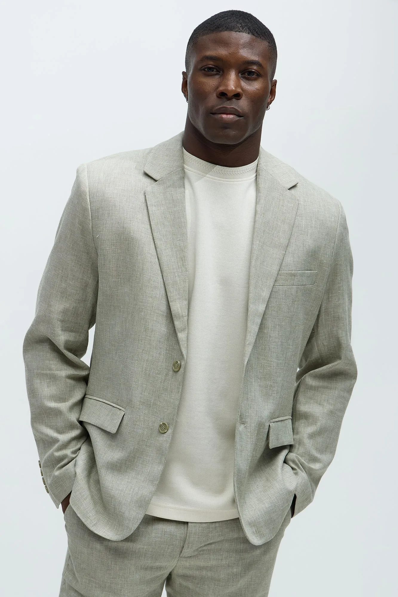 Bahamas Linen Suit Jacket - Green