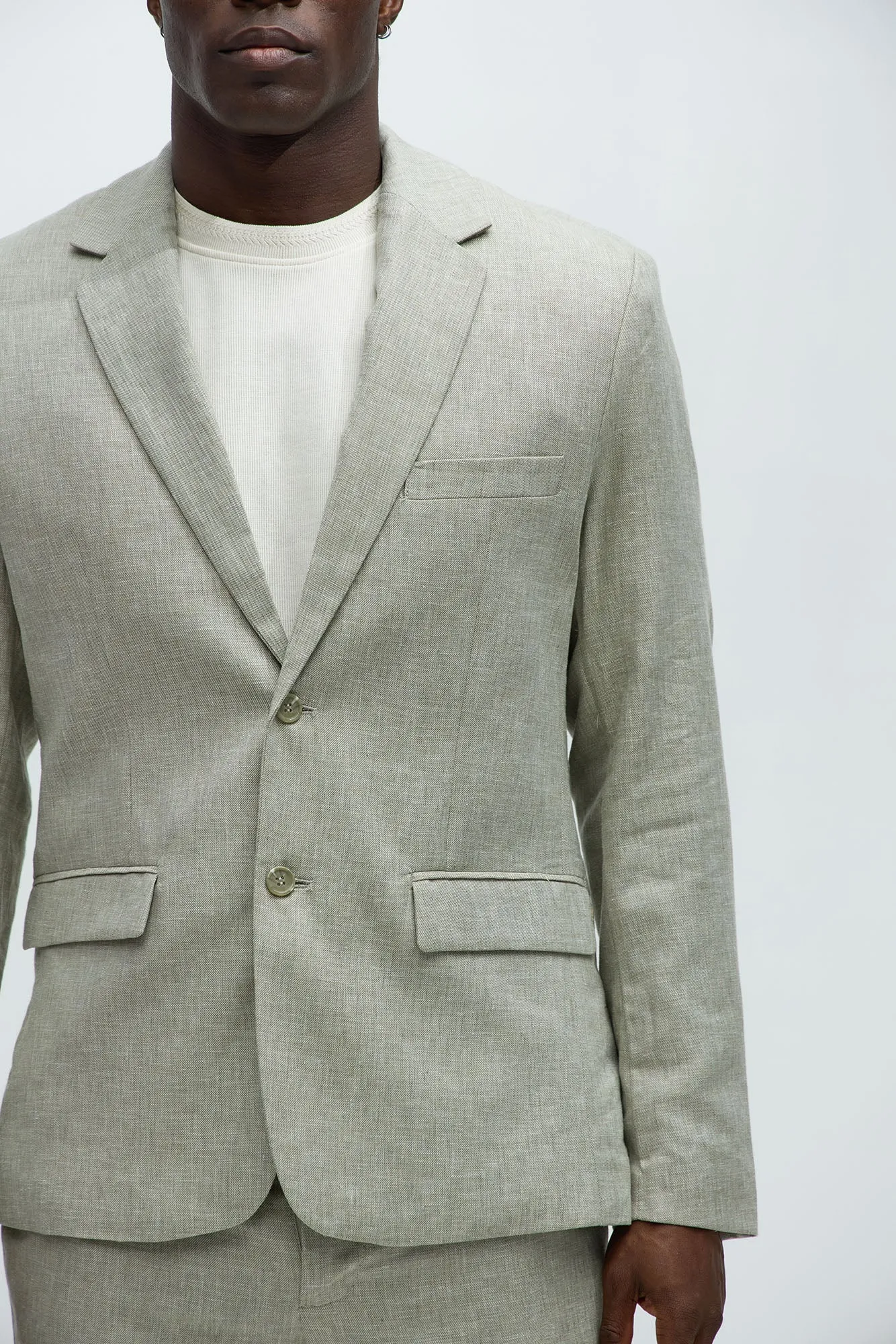 Bahamas Linen Suit Jacket - Green