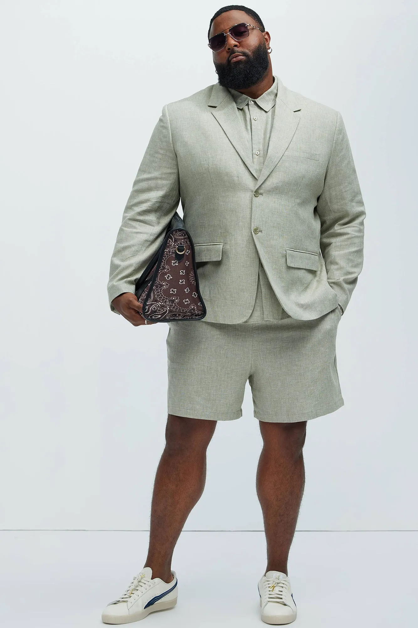 Bahamas Linen Suit Jacket - Green
