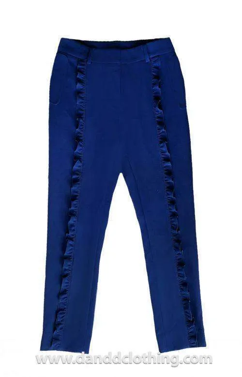 Blue African Pants Butterfly Plain