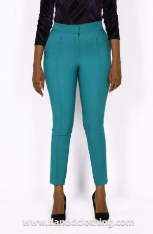 Blue Classic Pants for Women