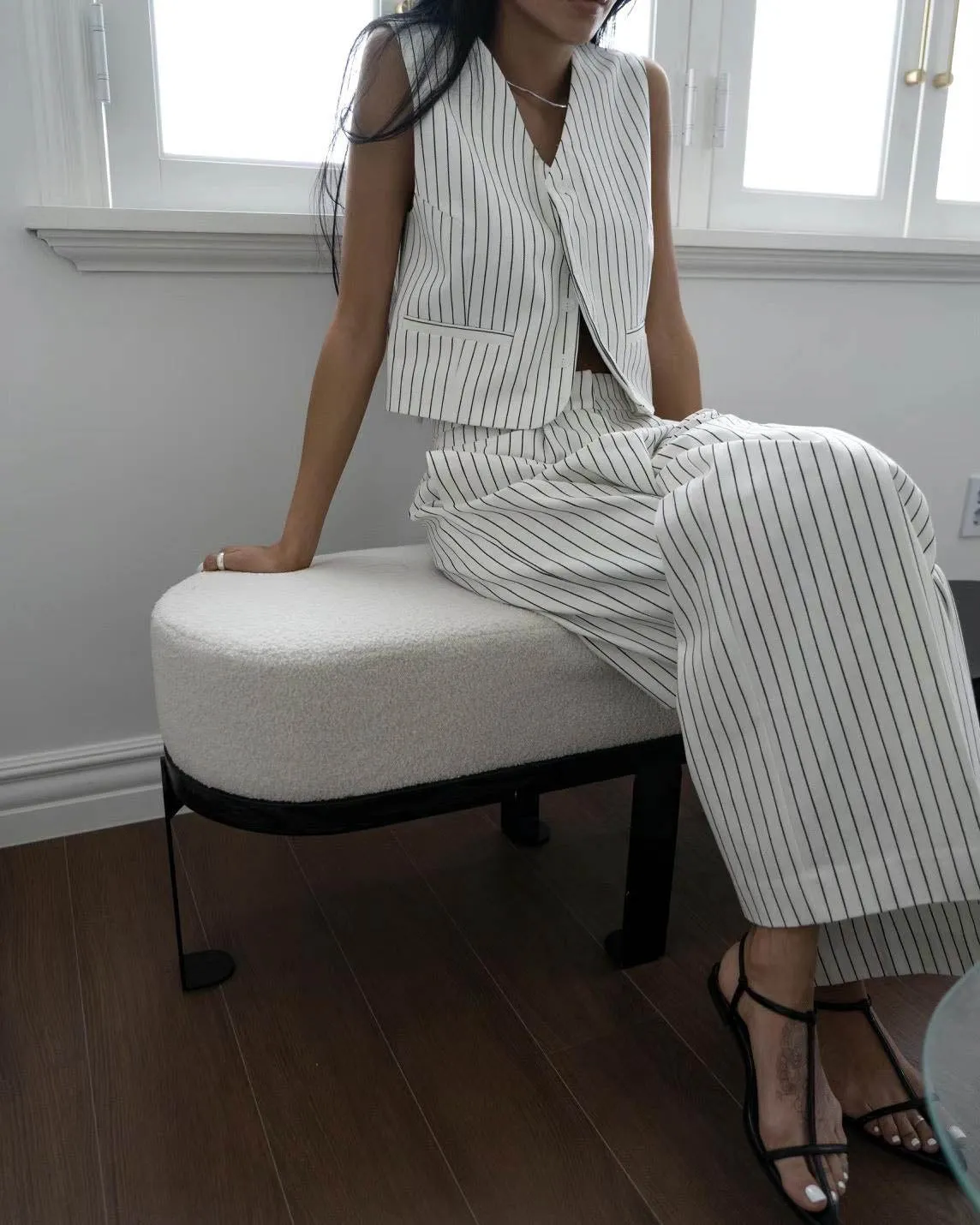 BRUNI PINSTRIPE TROUSERS