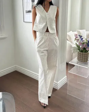 BRUNI PINSTRIPE TROUSERS