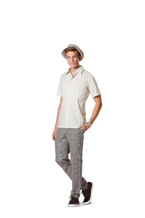 Burda Pattern 6933 Men's Trousers (18-28)