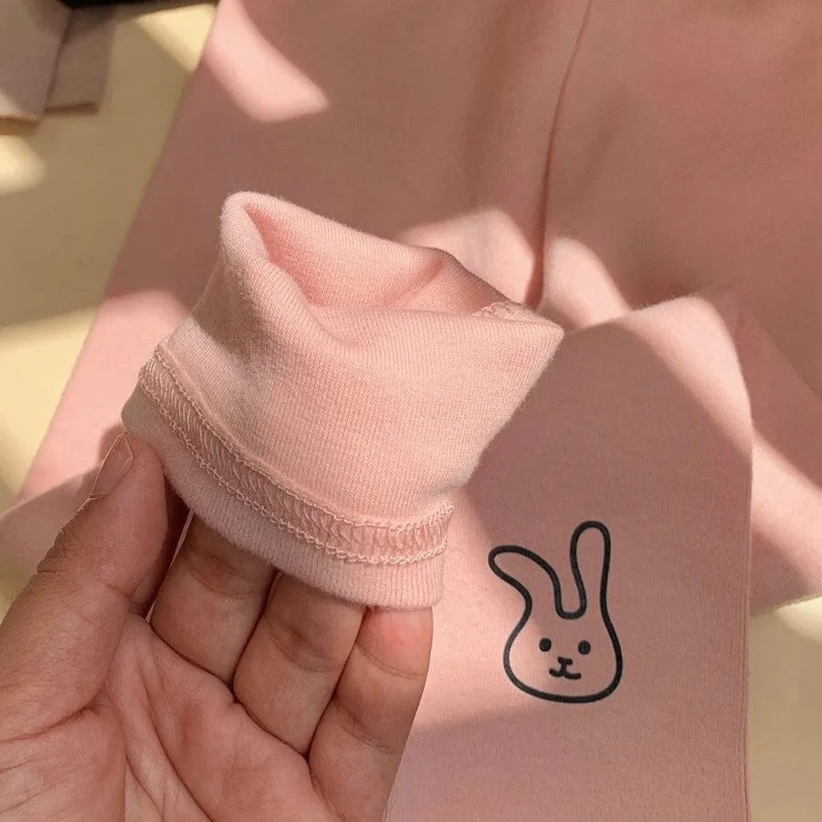 Cartoon Bunny Solid Color Leggings