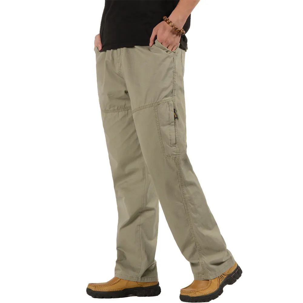 Comfortable Loose-Fit Trousers for Men – Plus-Size Casual Pants for Middle-Aged & Elderly