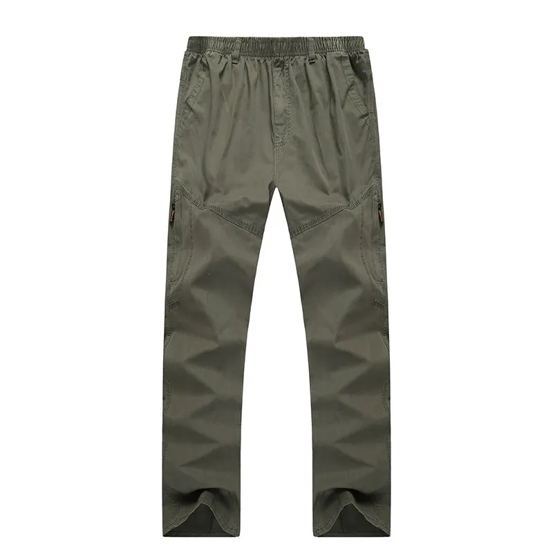 Comfortable Loose-Fit Trousers for Men – Plus-Size Casual Pants for Middle-Aged & Elderly
