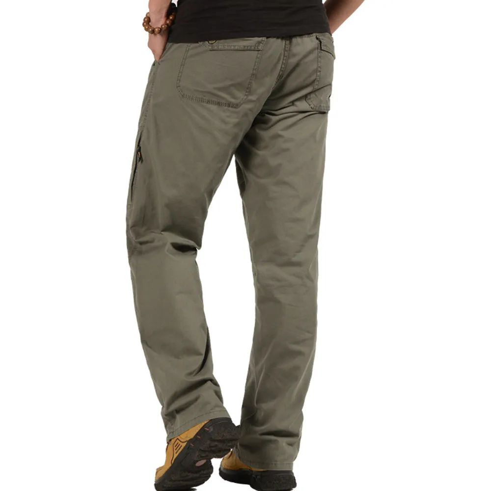 Comfortable Loose-Fit Trousers for Men – Plus-Size Casual Pants for Middle-Aged & Elderly