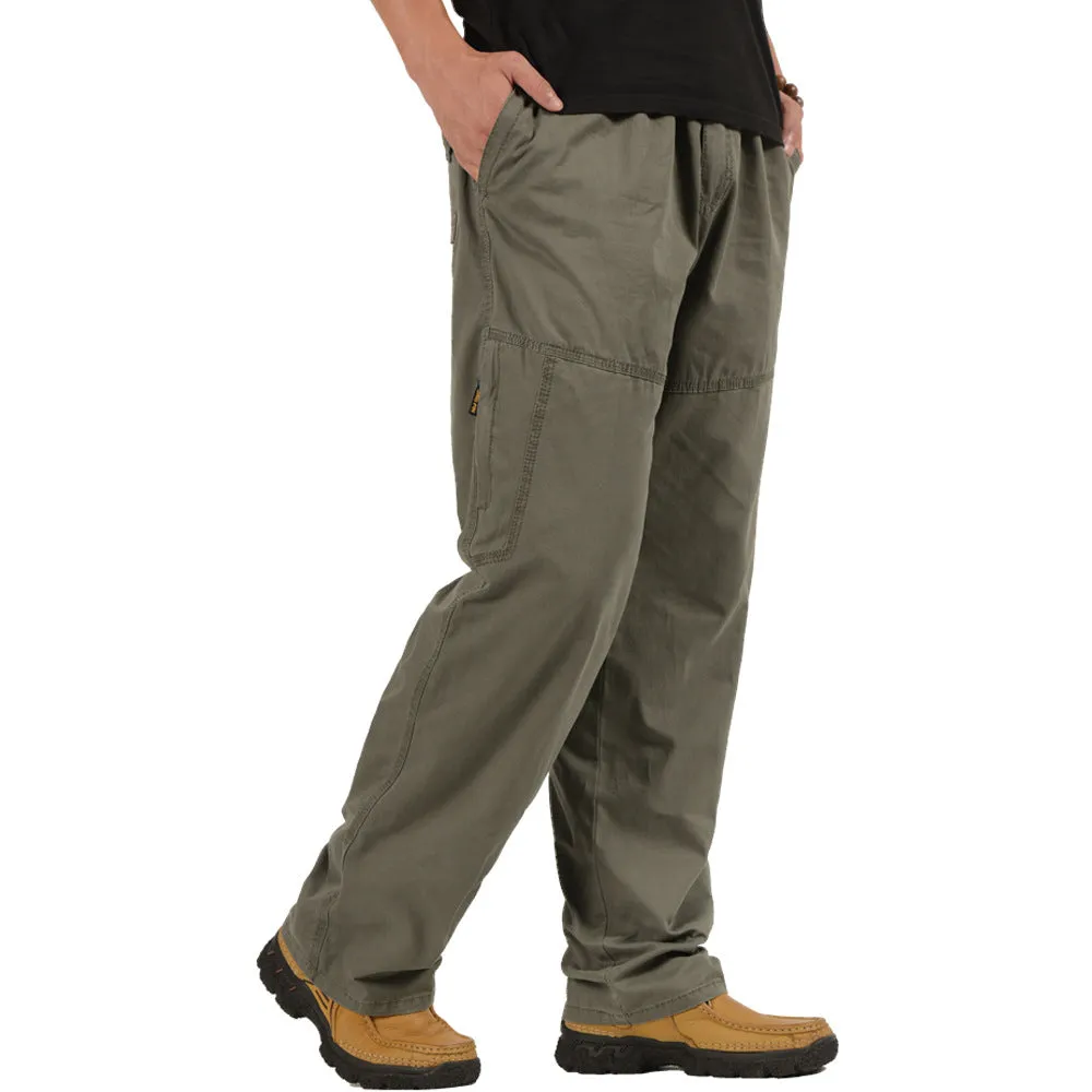 Comfortable Loose-Fit Trousers for Men – Plus-Size Casual Pants for Middle-Aged & Elderly