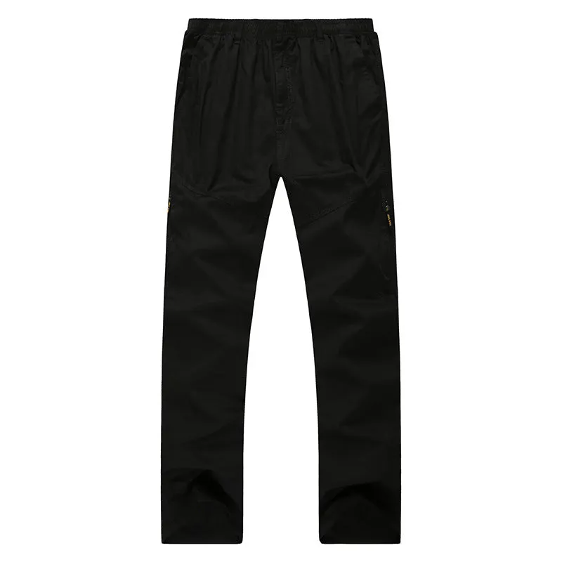 Comfortable Loose-Fit Trousers for Men – Plus-Size Casual Pants for Middle-Aged & Elderly