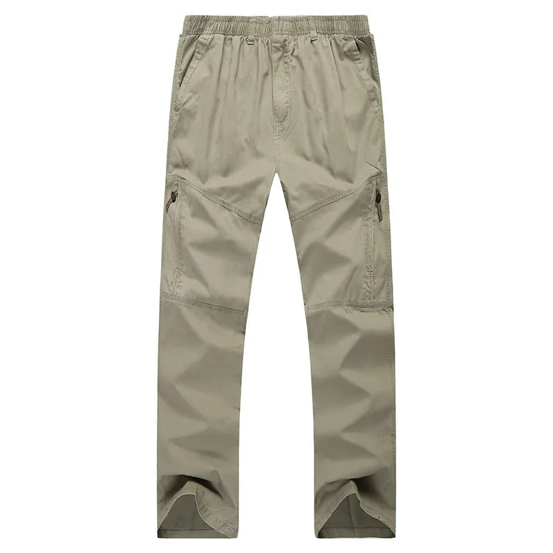 Comfortable Loose-Fit Trousers for Men – Plus-Size Casual Pants for Middle-Aged & Elderly