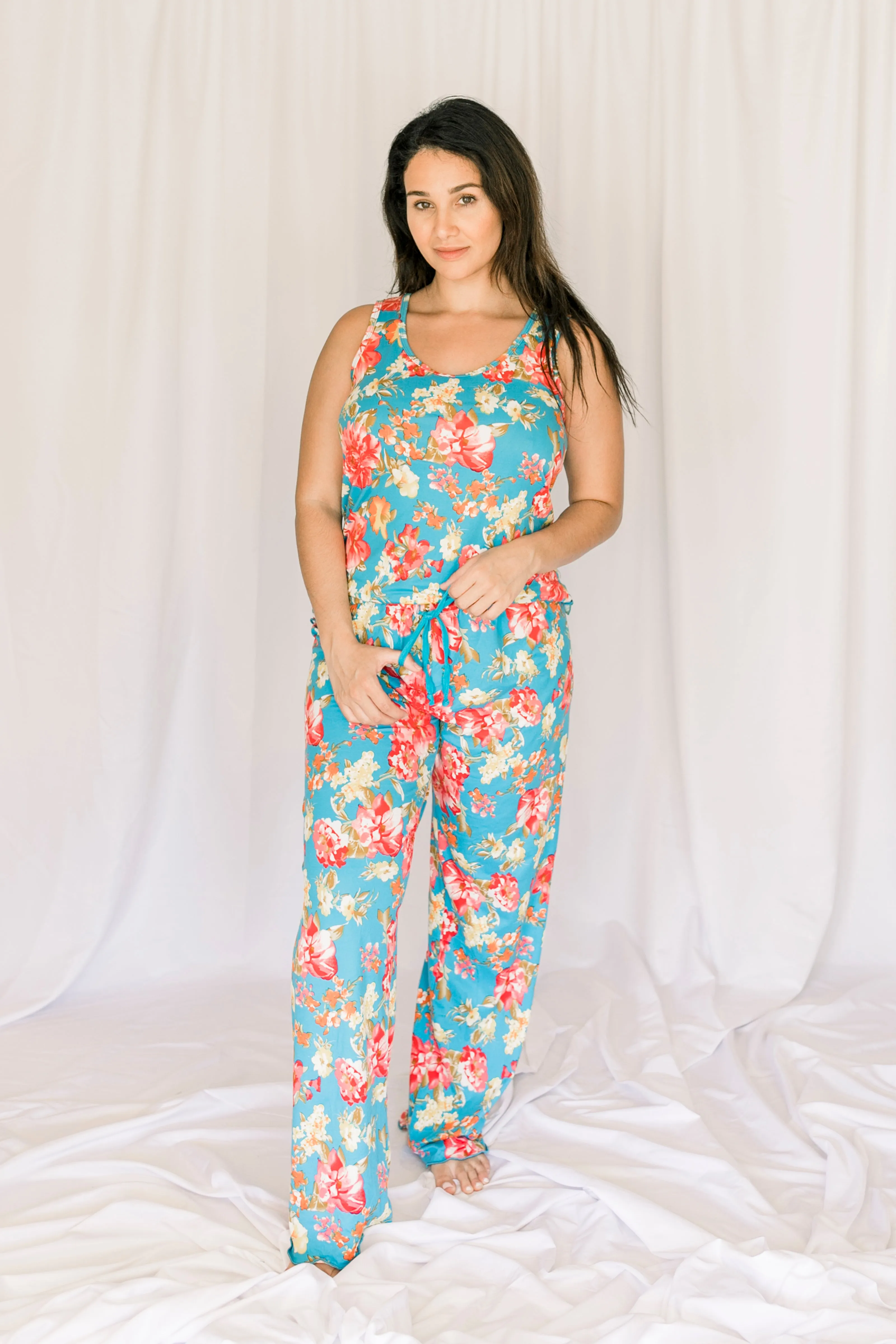 Cozy Bouquet Pajama Pants Set