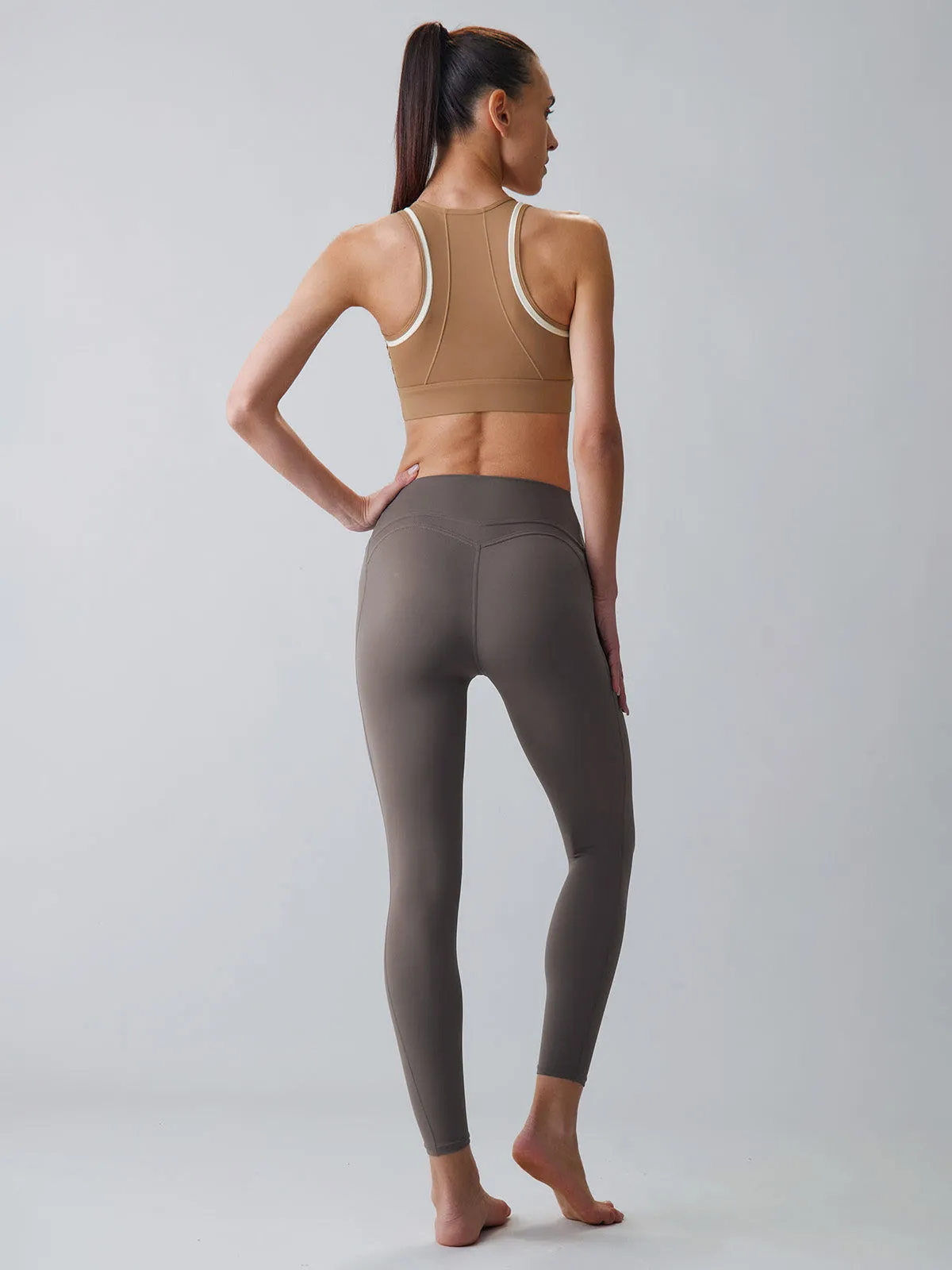 Dark Grey High Waisted Leggings 24”