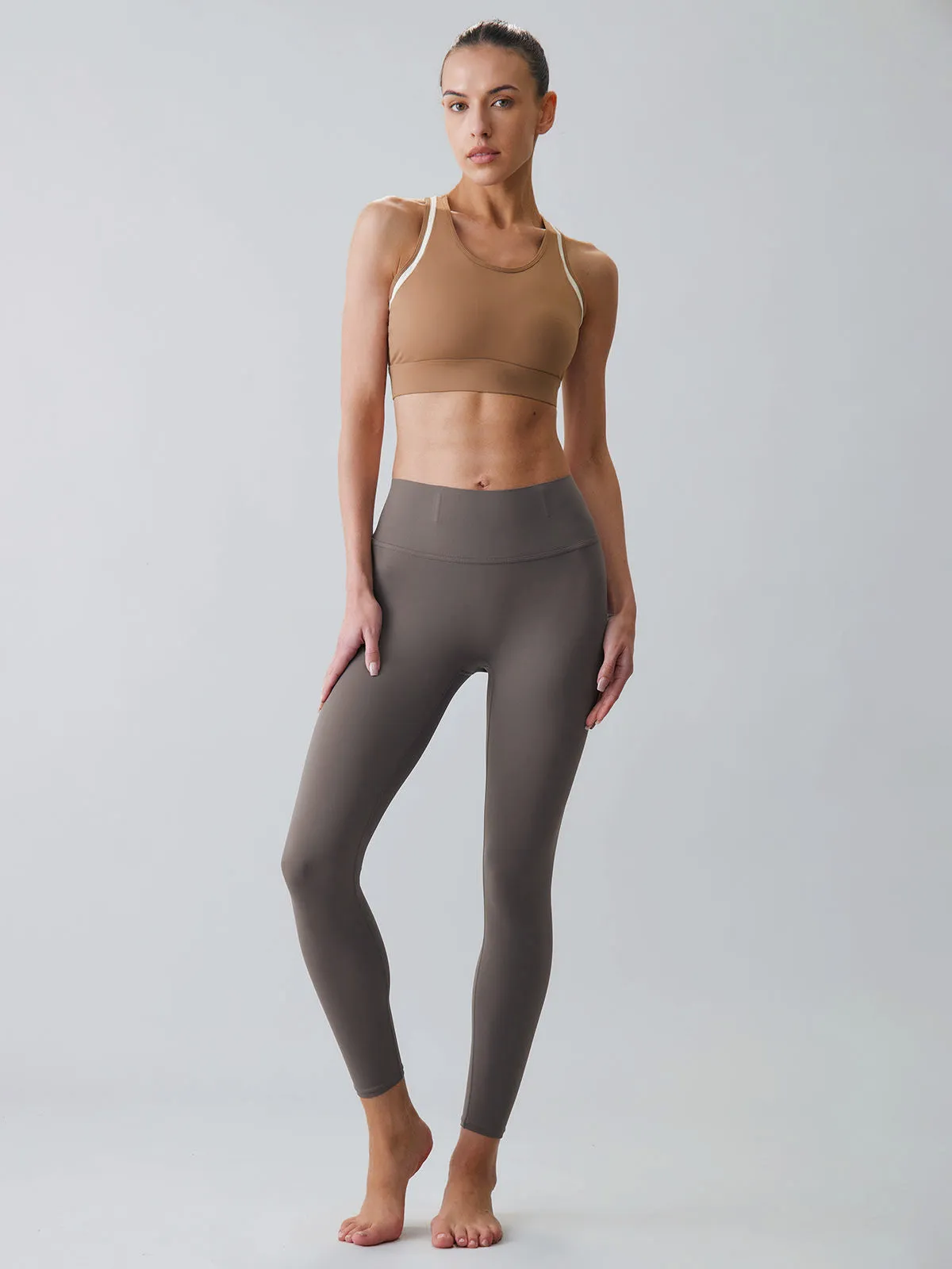 Dark Grey High Waisted Leggings 24”