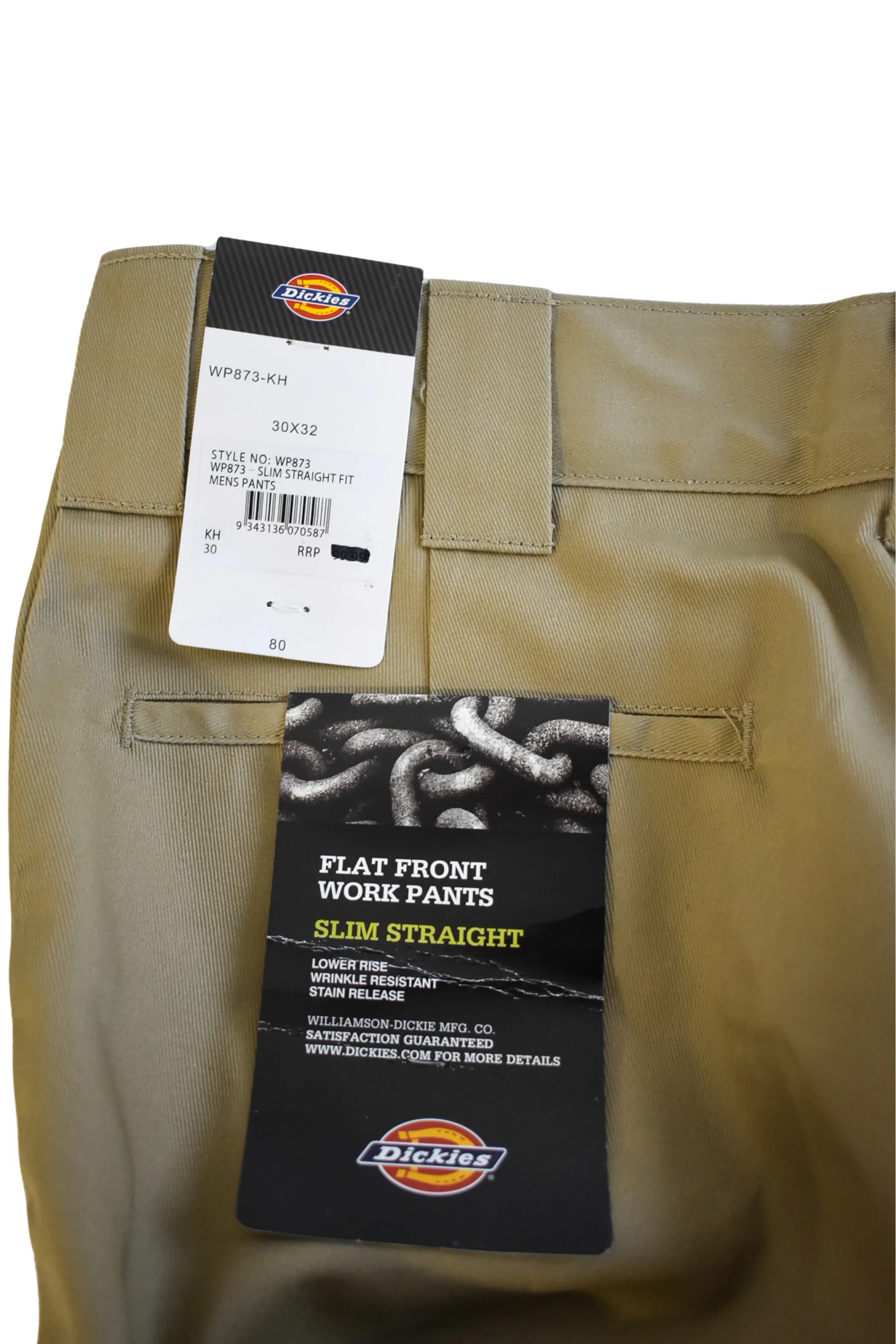 Dickies slim straight flat front work pants, NWT