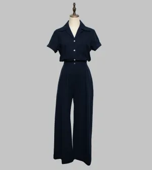Emmeline Made-to-Order Jumpsuit Navy