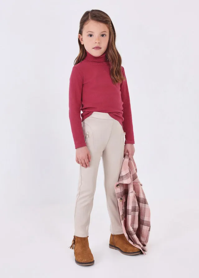 Girls Beige Trousers
