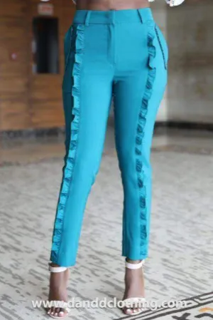 Green African Pants Butterfly Plain