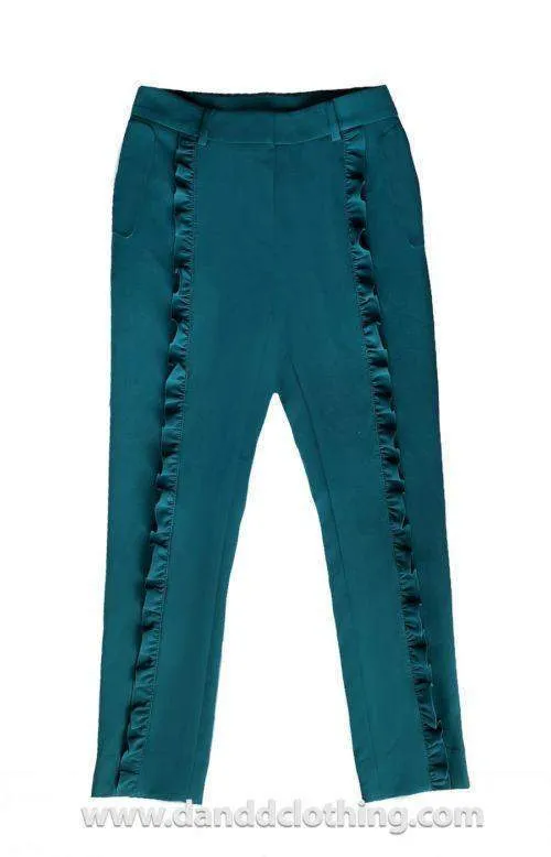 Green African Pants Butterfly Plain