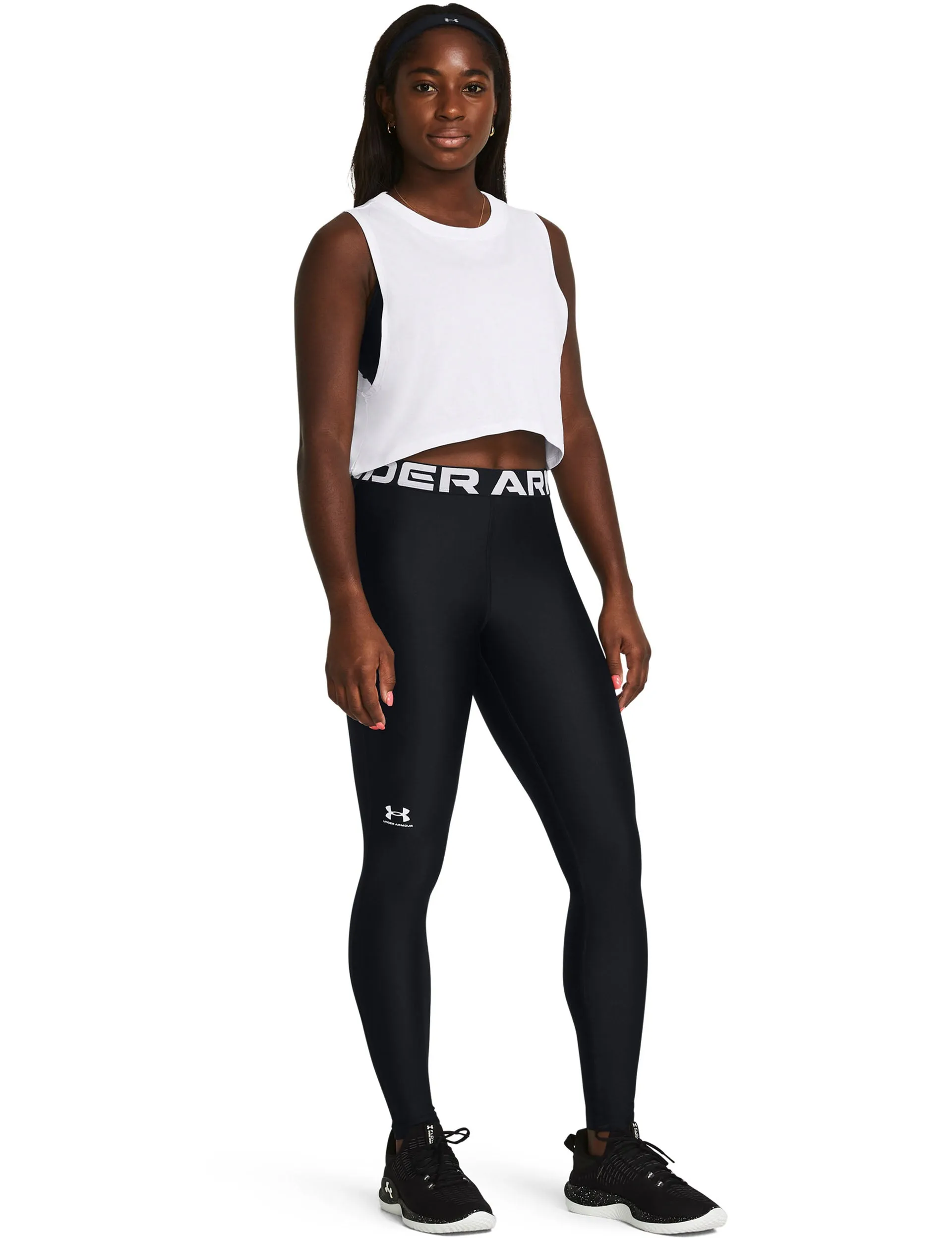 HeatGear Leggings - Black/White