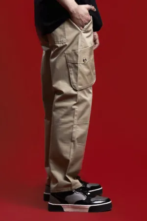 KHAKI CROSS POCKETS CARGO PANT