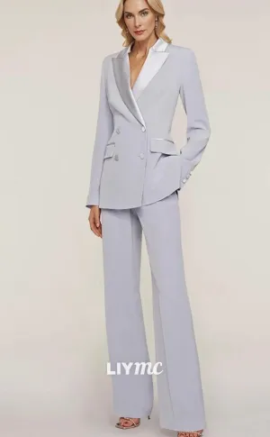 M1010 - Jumpsuit  Pantsuit Mother of the Bride Dress Long Sleeve