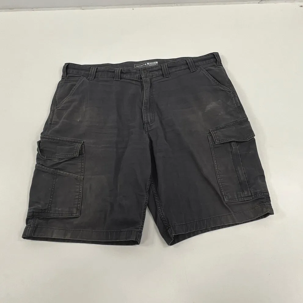 Men's Carhartt Relaxed Fit Grey Cargo Style Shorts - Size 44