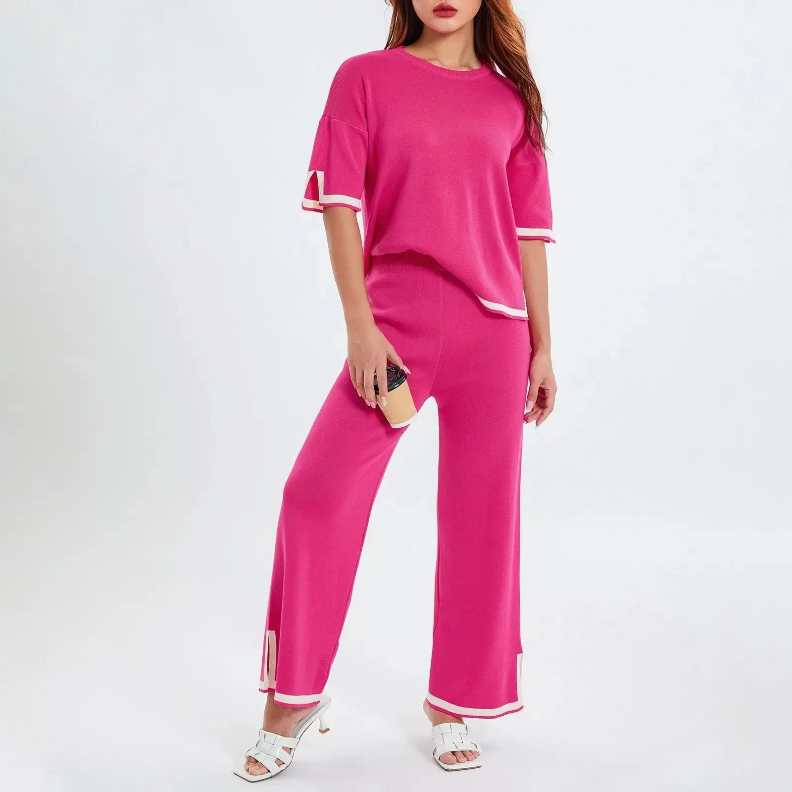 🎉New Product Launch💐– Classy Elastic Knit Lounge Set（50% OFF🔥）
