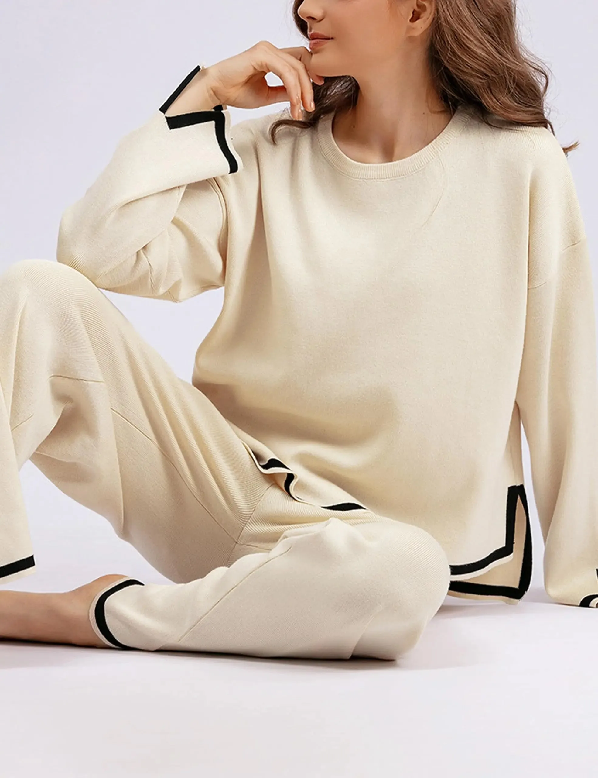 🎉New Product Launch💐– Classy Elastic Knit Lounge Set（50% OFF🔥）