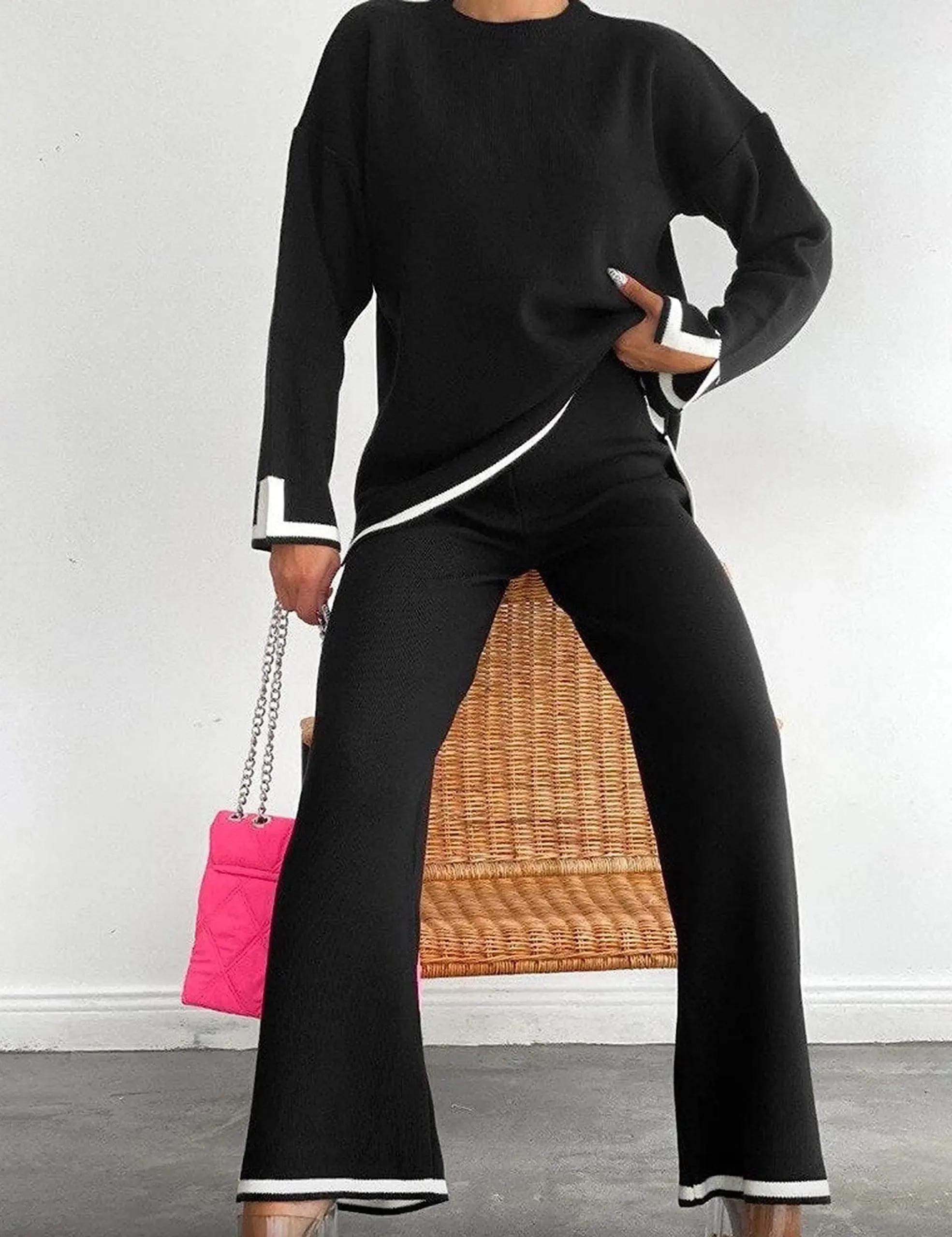 🎉New Product Launch💐– Classy Elastic Knit Lounge Set（50% OFF🔥）