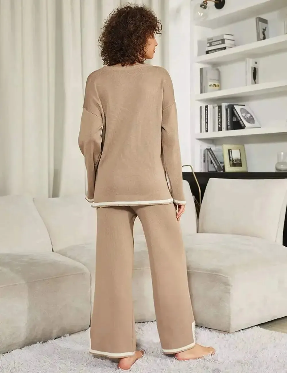 🎉New Product Launch💐– Classy Elastic Knit Lounge Set（50% OFF🔥）