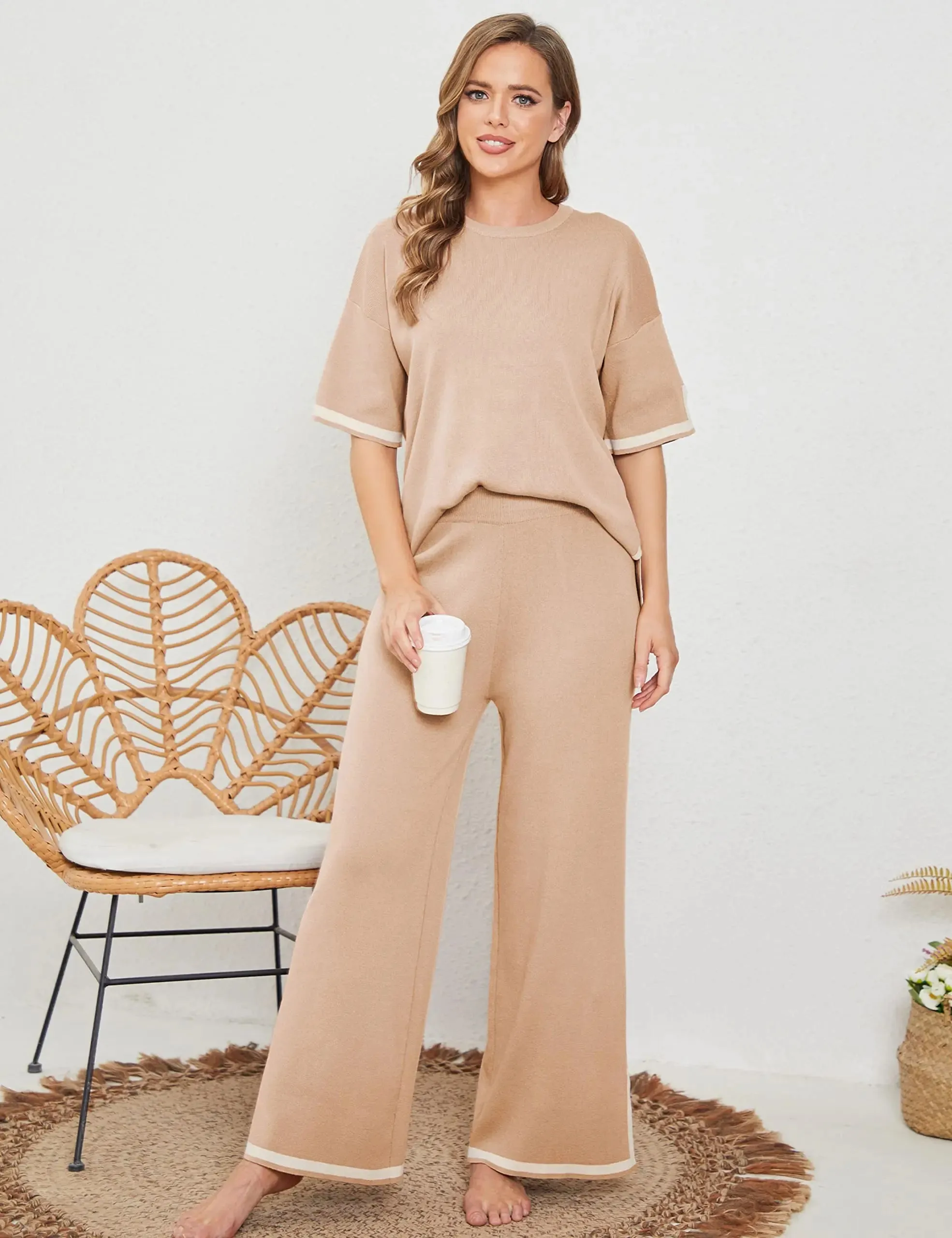 🎉New Product Launch💐– Classy Elastic Knit Lounge Set（50% OFF🔥）