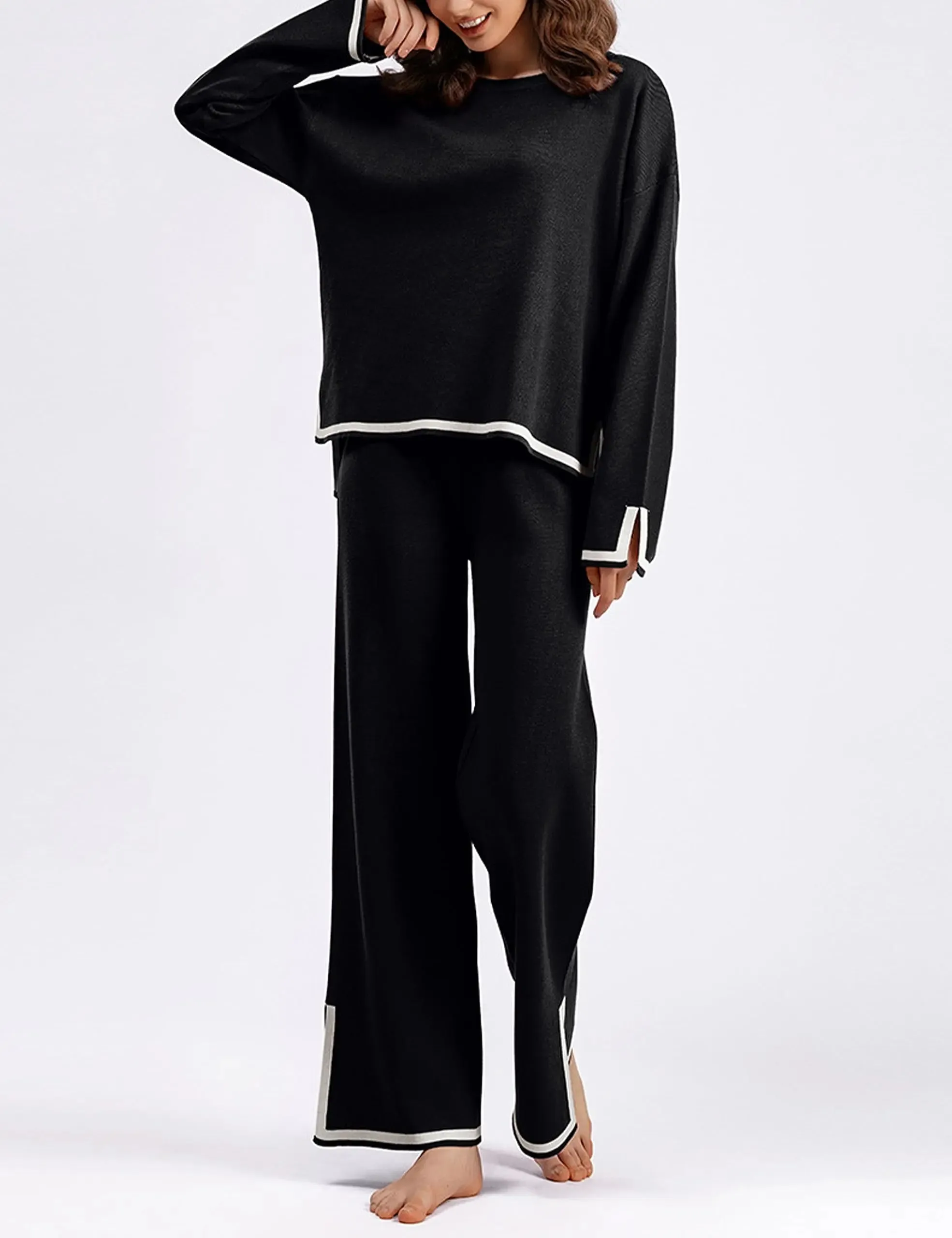 🎉New Product Launch💐– Classy Elastic Knit Lounge Set（50% OFF🔥）
