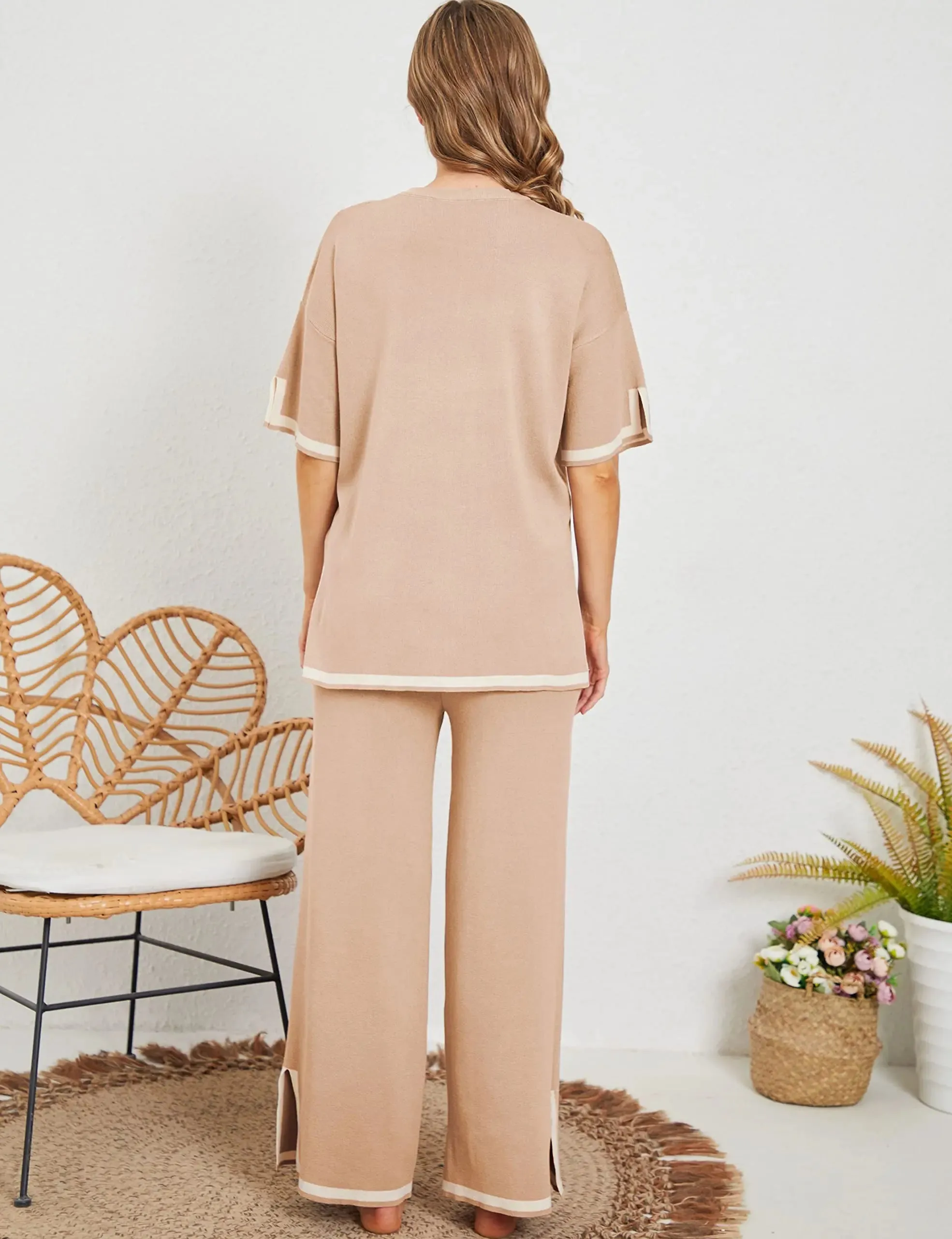 🎉New Product Launch💐– Classy Elastic Knit Lounge Set（50% OFF🔥）