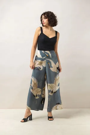 Palazzo Pants - Stork Slate