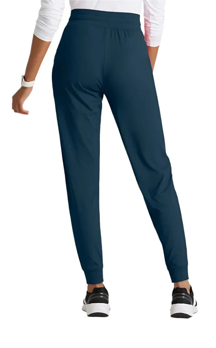 Performance Knit by Barco Pro Knit 5-Pocket Drawcord Waist Jogger Scrub Pant-Petite/Tall