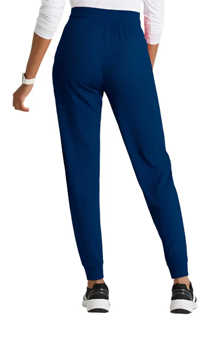 Performance Knit by Barco Pro Knit 5-Pocket Drawcord Waist Jogger Scrub Pant-Petite/Tall